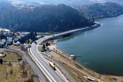 Slope stabilisation and modernisation of road infrastructure at Gródek nad Dunajcem, Poland