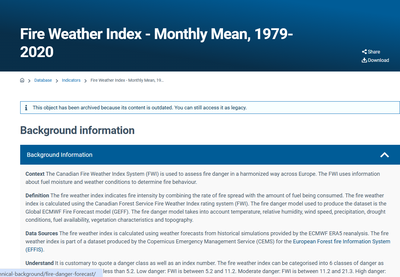 Fire Weather Index