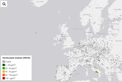 Up-to-date air quality data